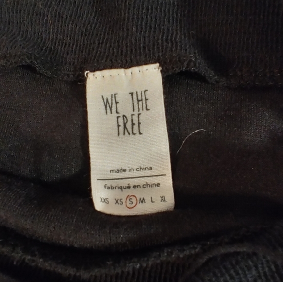 We The Free Zip Shoulder Oversize Sweater Black Dolman Sleeve S - Picture 7 of 16